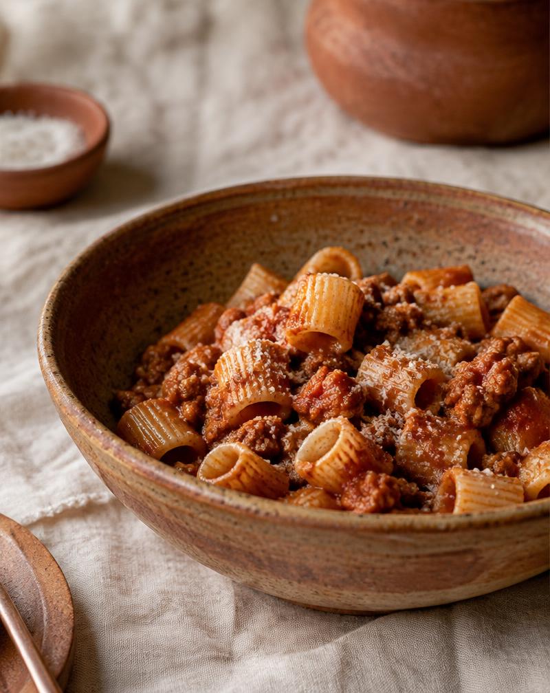 Massa com molho ragù